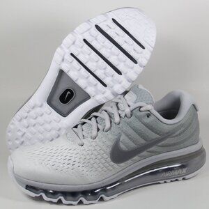 Nike Air Max 2017 Pure Platinum Running Shoes Mens 6 6.5 Wolf Grey
